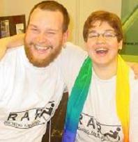 Nils und Simone beim Kirchentag